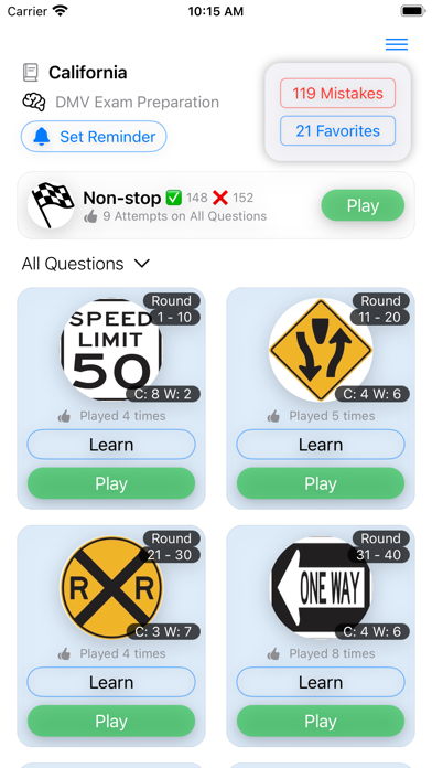 California DMV Practice 2025 Screenshot