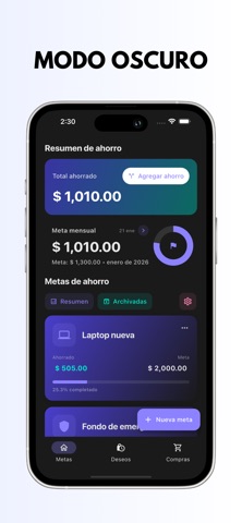 Objetivo de Ahorro screenshot