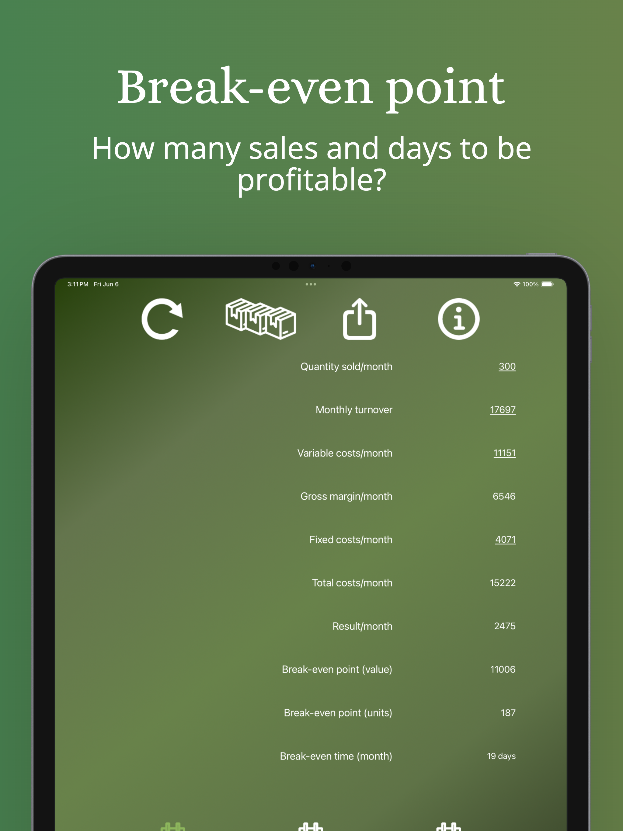 ProCalc.app: Margin, BreakEven