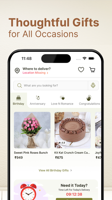 FNP: Gifts, Flowers, Cakes App Screenshot