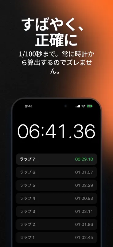 Stopwatch Max: ラップタイマー screenshot 1 of 4