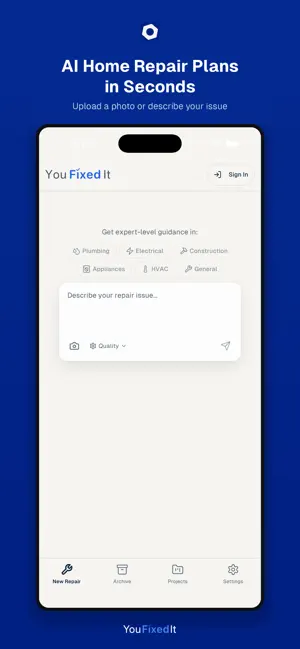 YouFixedIt: AI Home Repair screenshot 1