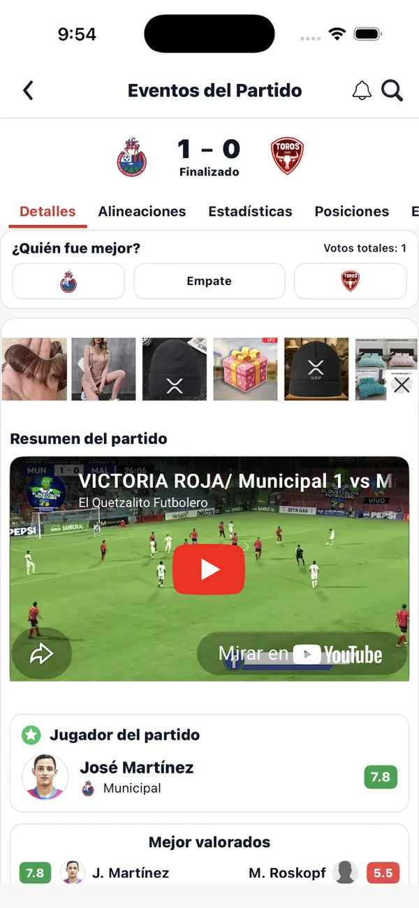 Screenshot #2 pour Fútbol Chapín
