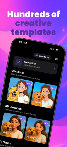 CartoonAI GPT iPhone screenshot