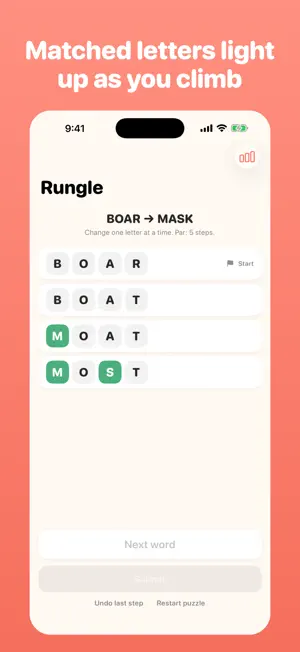 Rungle — Daily Word Ladder screenshot 2