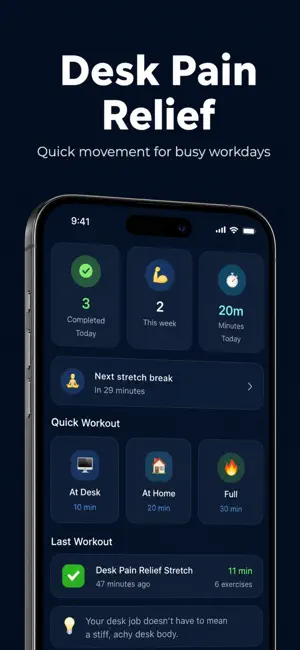 DeskFit AI screenshot 1