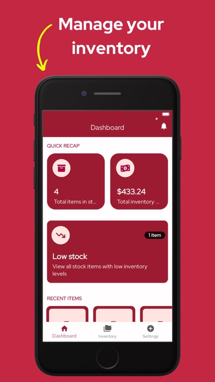 Inventory tracker smart