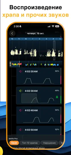 Скриншот AutoSnore: Регистратор храпа на iPhone 4