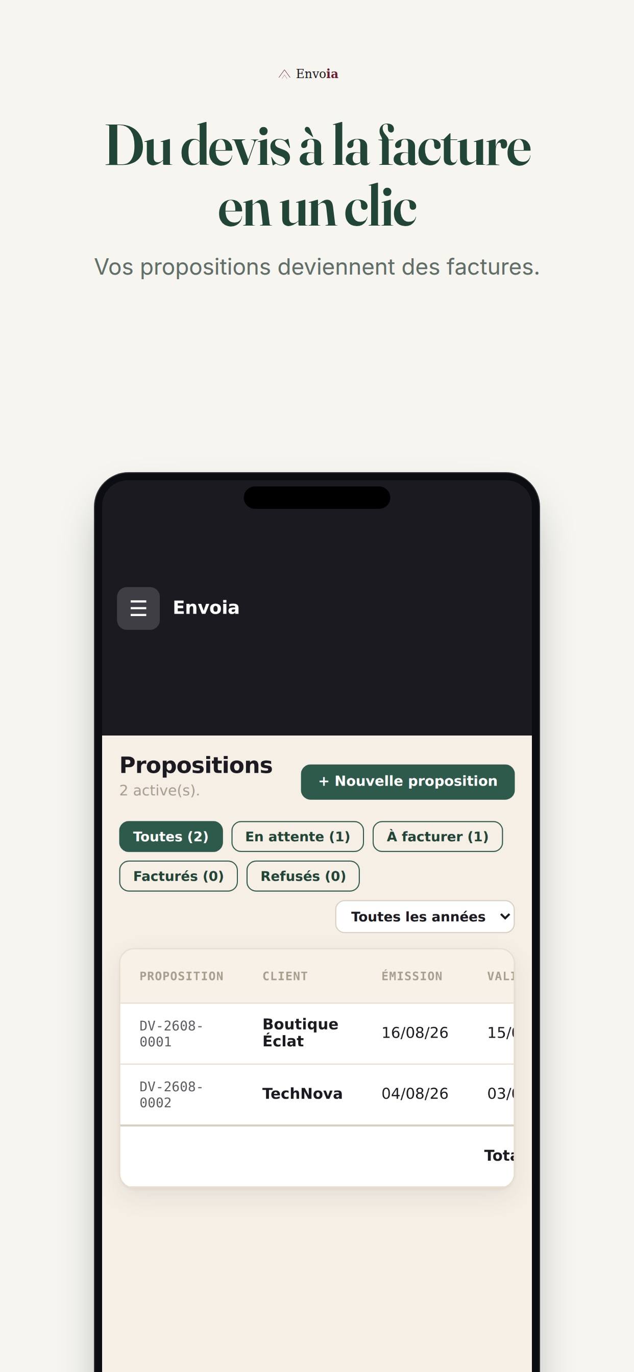 Screenshot 4 of Envoia : Devis-Factures