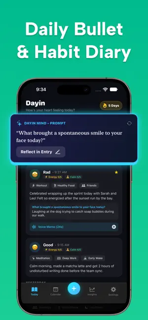 Dayin Journal - Mood Tracker screenshot 1