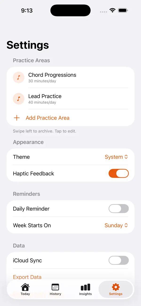 #4. Guitar Practice Log (iOS) Με: Joseph See