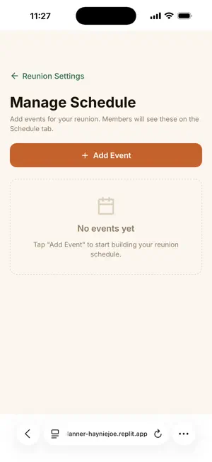 Family Reunion Planner screenshot 4