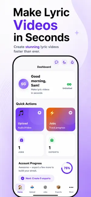 Lyric Video Maker - VizMigo screenshot 1