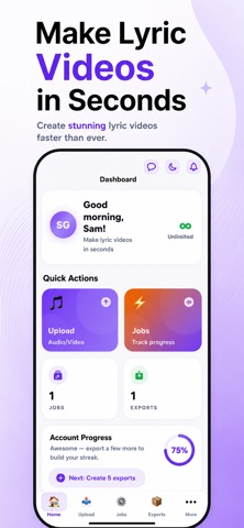 Lyric Video Maker - VizMigo screenshot