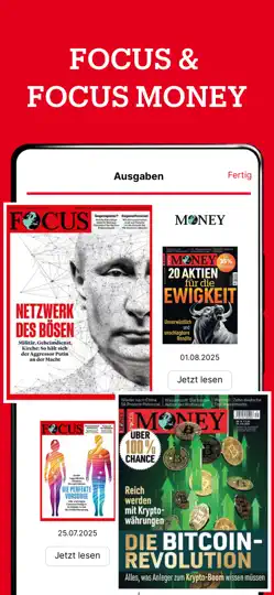 Screenshot von FOCUS+: Nachrichten auf dem iPhone 2
