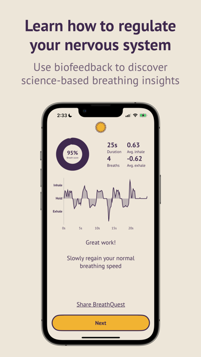 Screenshot #2 pour BreathQuest: Gamify Meditation