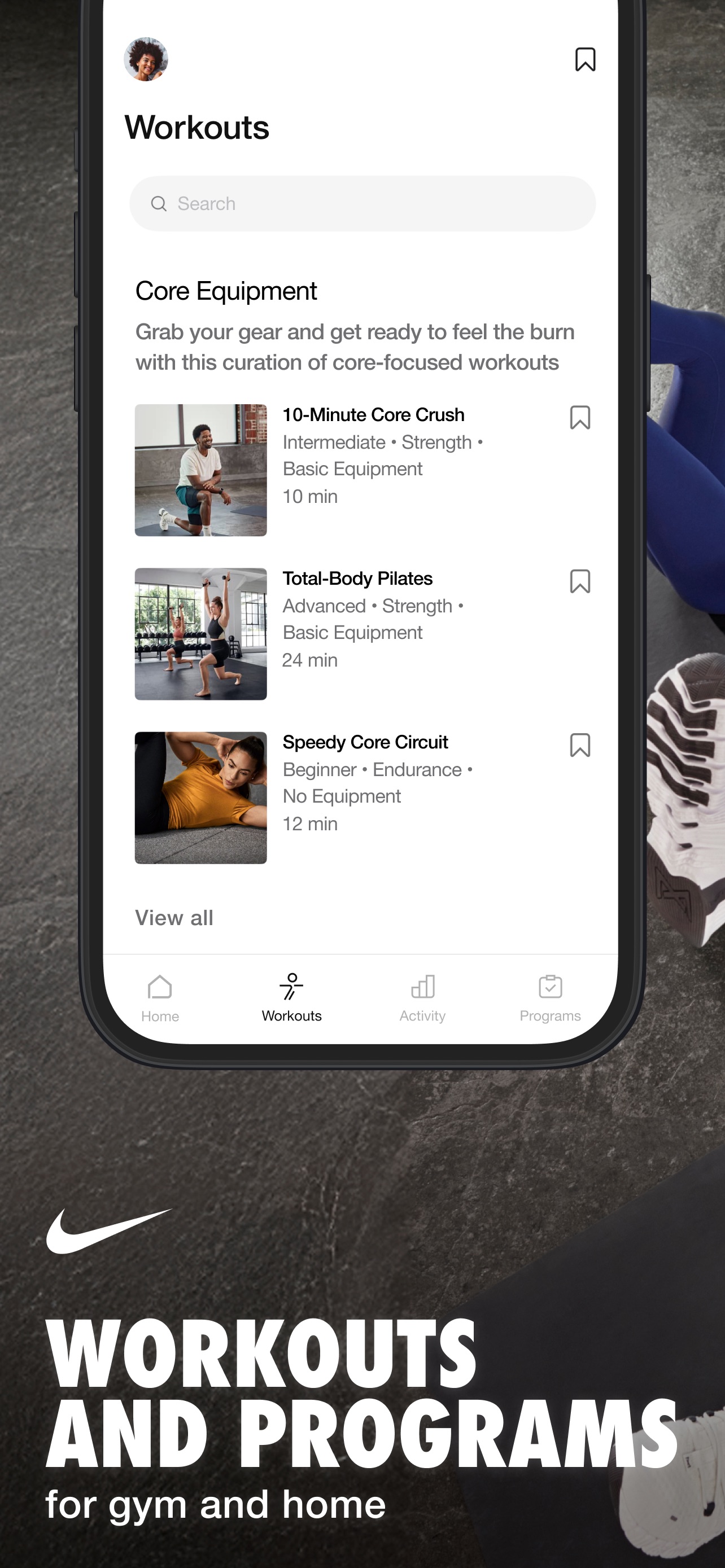 Nike Training Club screenshot 1