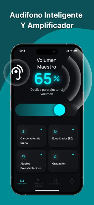 Audífonos App ListenOS screenshot 1 of 7