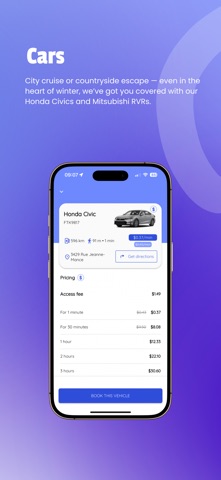 Leo Autopartage - Carshare iPhone screenshot