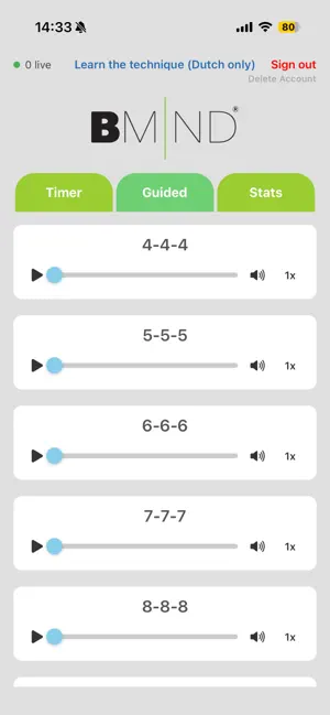 Breathing Timer B-Mind screenshot 3