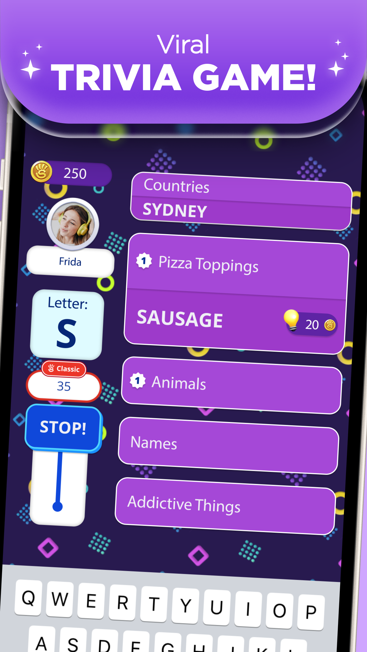 Stop 2 - Word Trivia Game screenshot 1