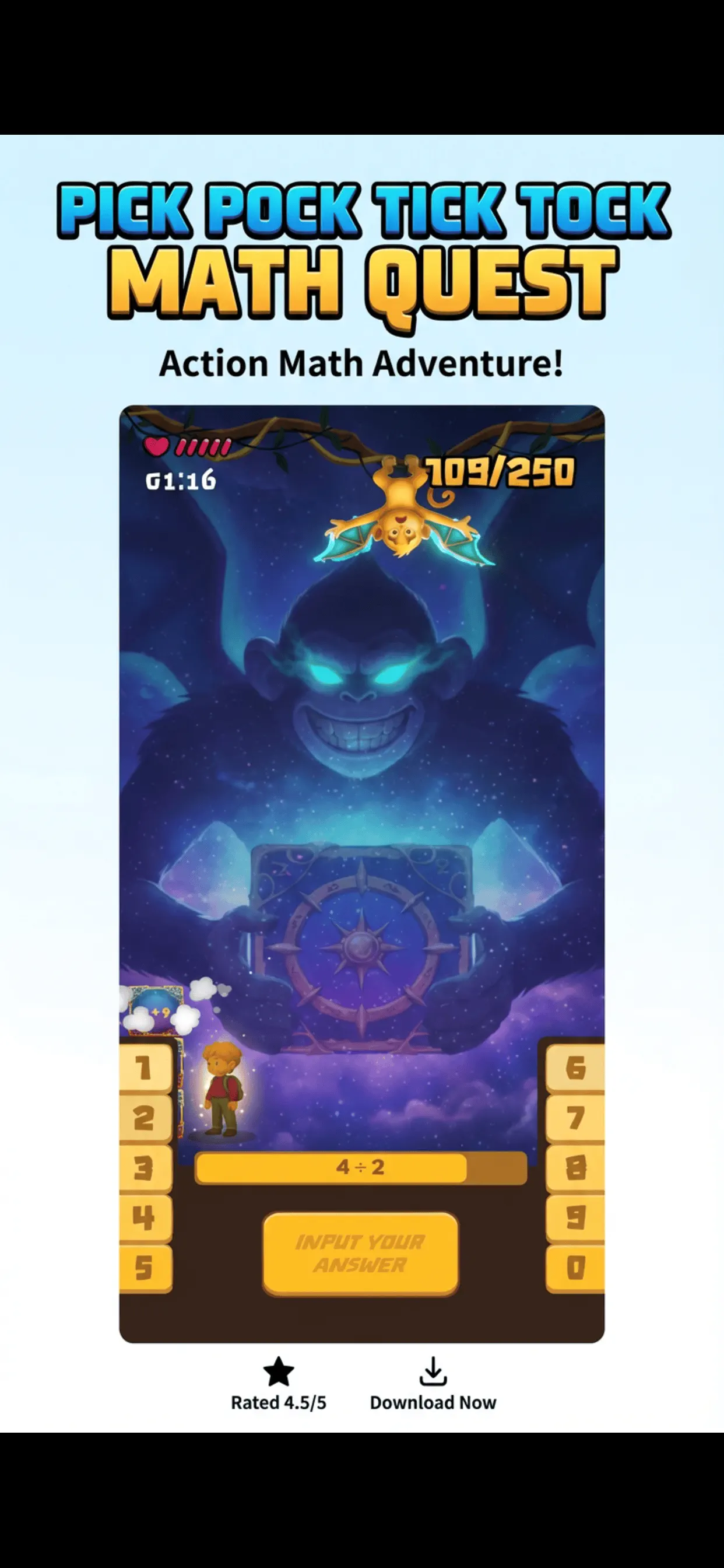 #2. Pick Pock Tick Tock Math Quest (iOS) Von: Michael Clarke