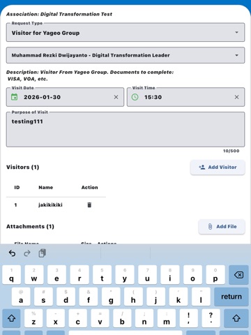 VMS Yageo TMSS Indonesia iPad screenshot