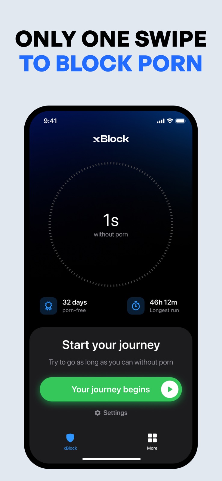 xBlock - Porn Blocker | No Nut iphone screenshot 2