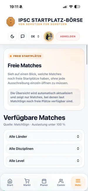 IPSC-Börse screenshot 2