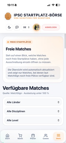 IPSC-Börse iPhone screenshot