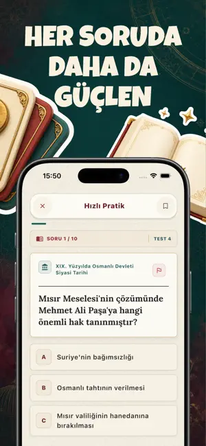 KPSS AGS: Tarih Soru Kartları screenshot 2
