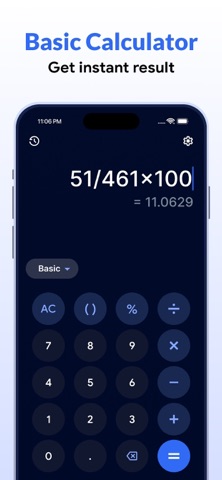 Calculator - Smart Calc iPhone screenshot