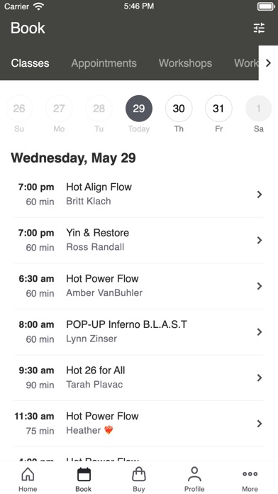 Hot Yoga Asheville Screenshot