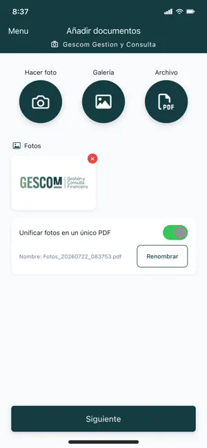 Gescom Gestion y Consulta screenshot 4