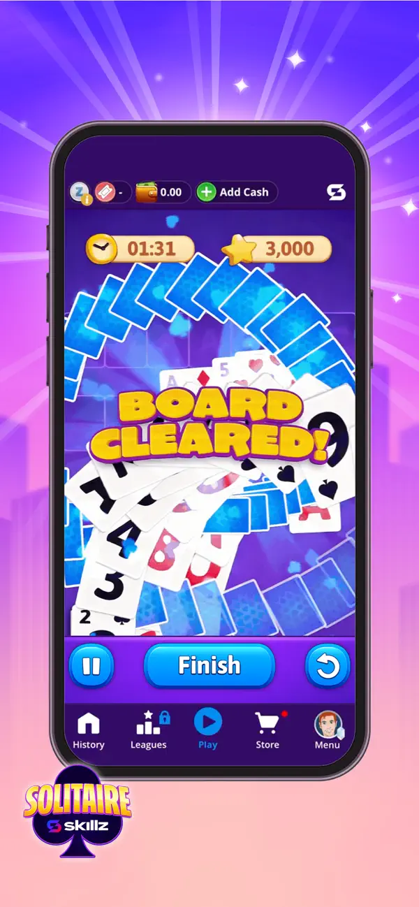 Solitaire Skillz - Win Cash