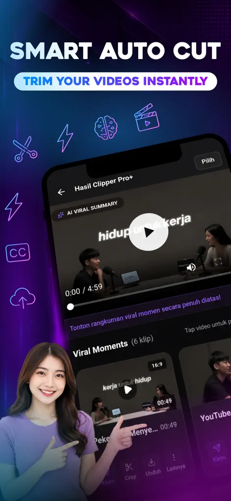 Auto Clipper: AI Editor - Photo & Video App | MWM