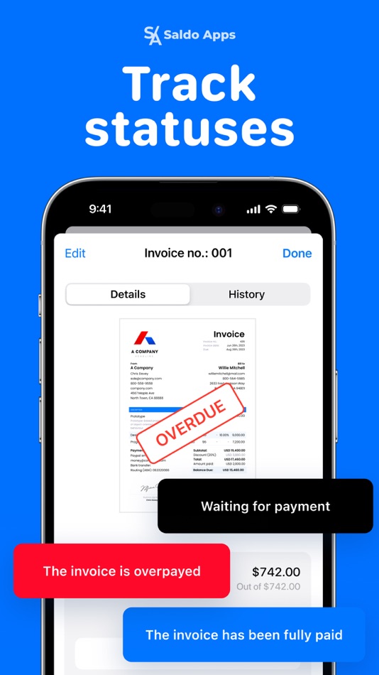 #5. Invoice Maker・The Estimate App (iOS) 由: Saldo Apps Inc.