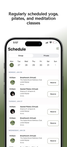 Noble Wellness Club screenshot