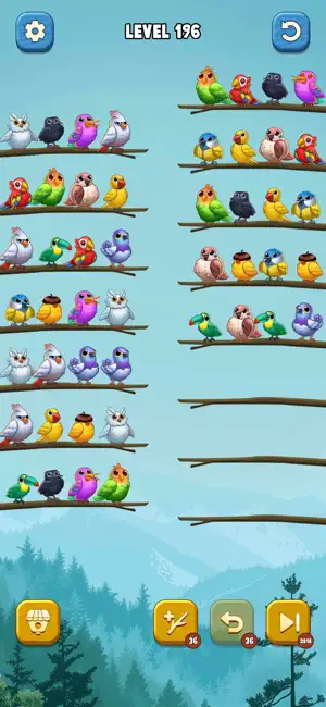 Jungle Bird Sort screenshot 2