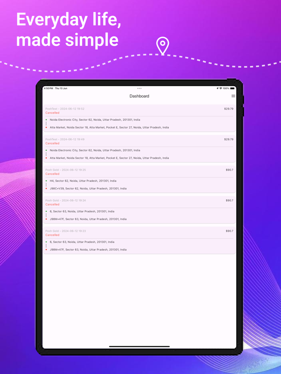 Posh Rides iPad screenshot 4 - Travel app