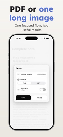 WholeNote: Export Notes Screenshot 2 of 5