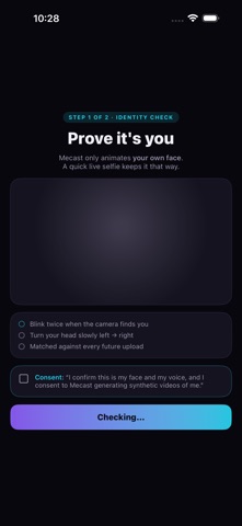 Mecast — Your AI Twin Screenshot 1 of 5