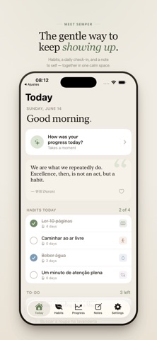 Semper: Daily Habit Tracker Screenshot 1 of 6