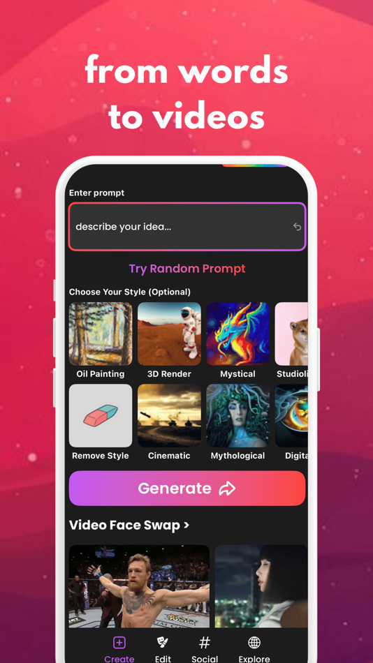 #2. AI Video Generator & Photo Art (iOS) Podle: Deniz Gueney
