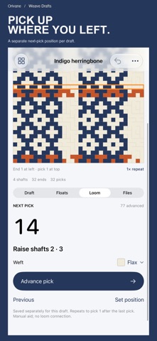 Orivane Weave Drafts screenshot 4