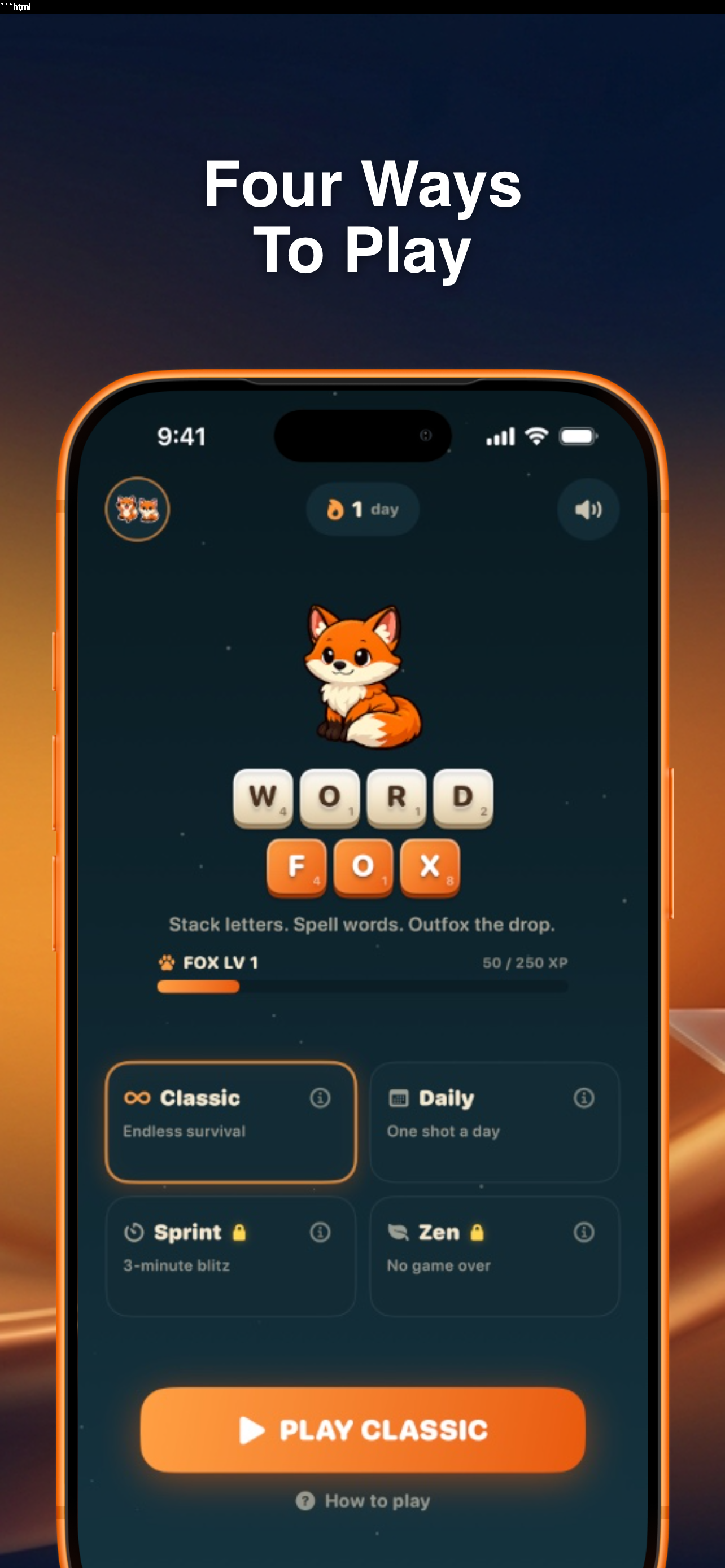 WordFox: Word Drop Puzzle screenshot 5