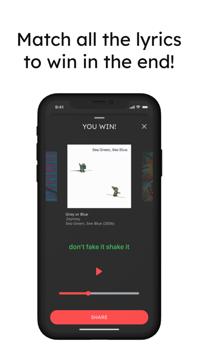 Lyricmatch iPhone screenshot 4 - Music app