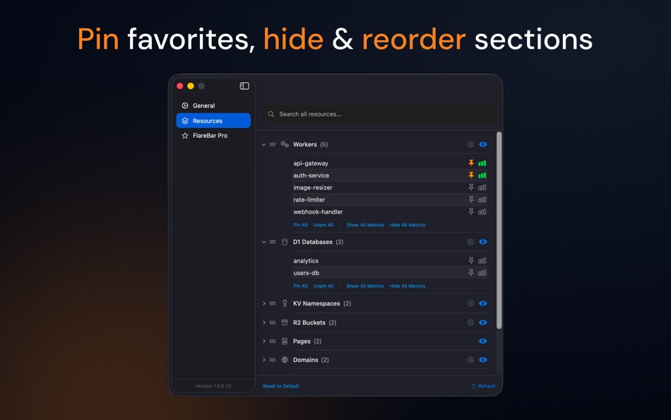 #2. FlareBar (macOS) Által: Yash Baheti