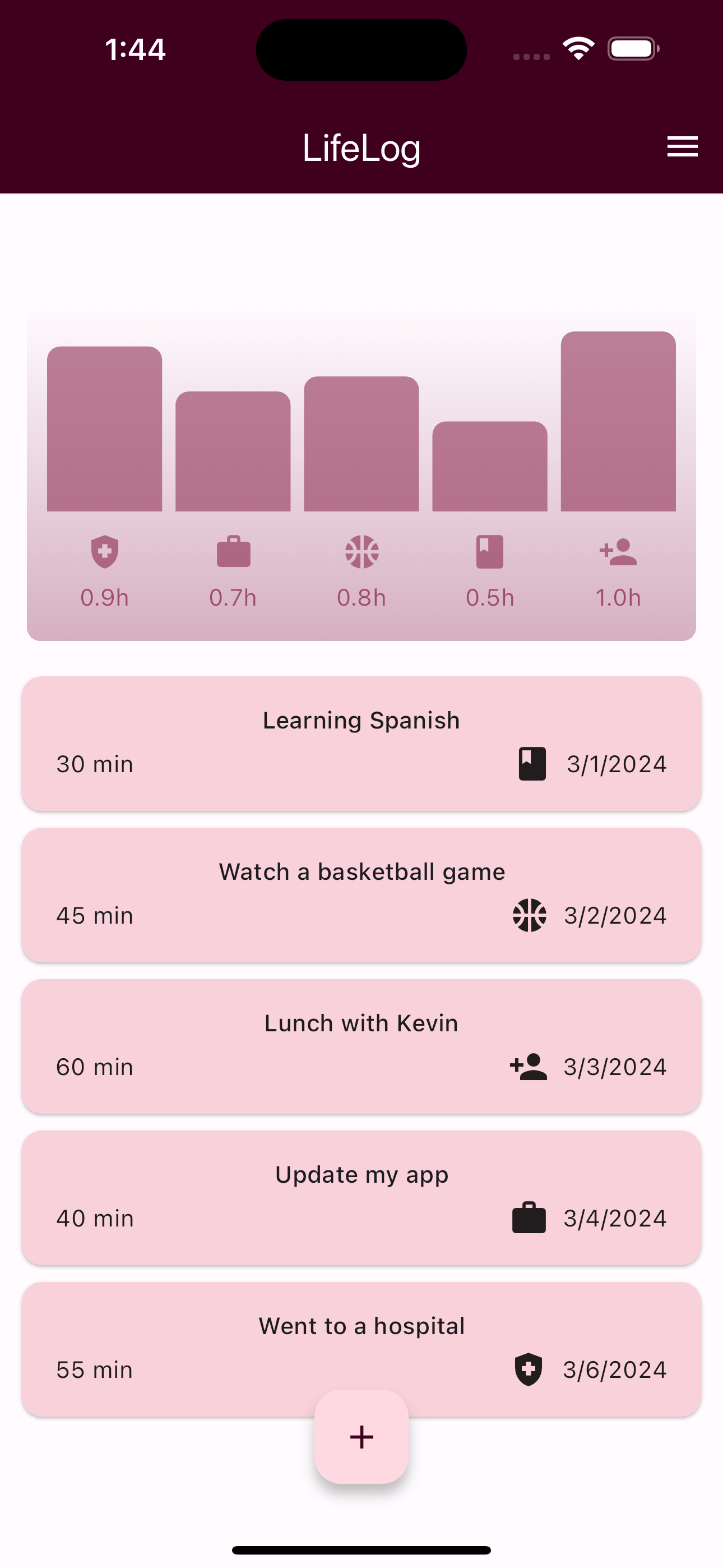 Life Log Tracker