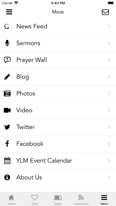 Yes Lord Ministries Mobile App Screenshot